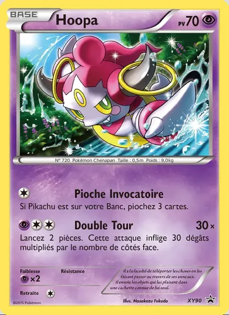 Hoopa, carte Pokémon XY 90 — extension Promo XY