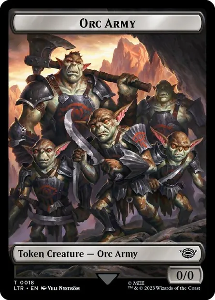 Orc Army, Magic card TLTR 18 — Tales of Middle-earth Tokens set
