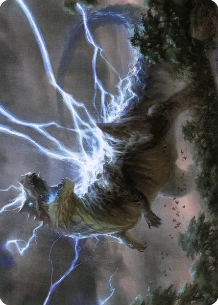 Thrasta, Tempest's Roar // Thrasta, Tempest's Roar, Magic card AMH2 41 — Modern Horizons 2 Art Series set