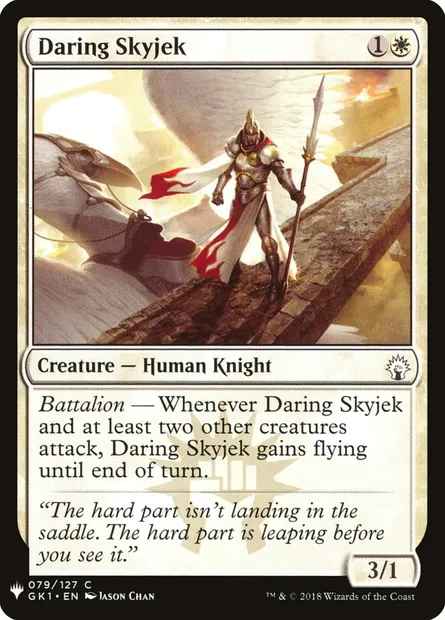 Daring Skyjek, Magic card PLST GK1-79 — The List set