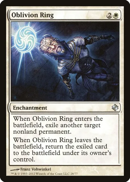 Oblivion Ring, Magic card DDI 28 — Duel Decks: Venser vs. Koth set