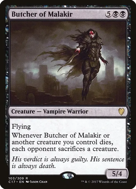 Butcher of Malakir, Magic card C17 103 — Commander 2017 set