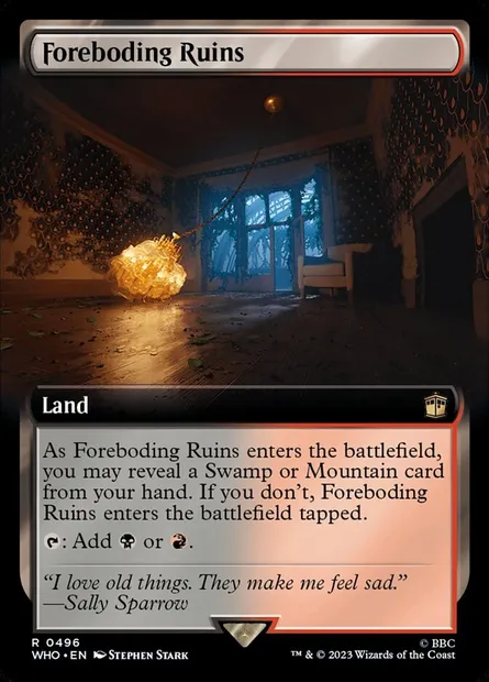 Foreboding Ruins, Magic card WHO 496 — Doctor Who set