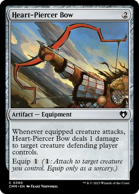 Arc du perce-cœur, carte Magic CMM 390 — extension Commander Masters