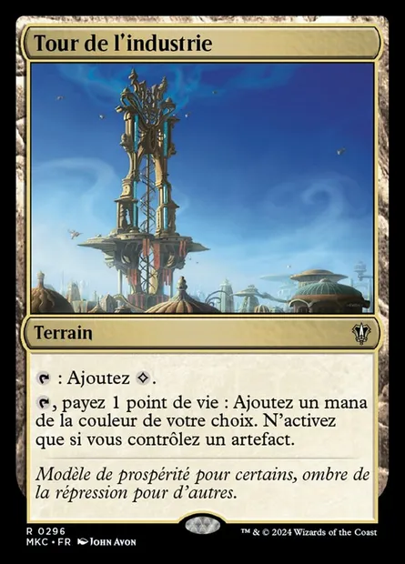 Tour de l'industrie, carte Magic MKC 296 — extension Murders at Karlov Manor Commander