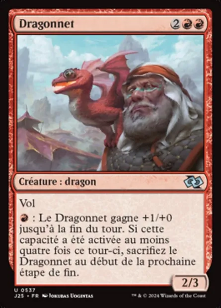 Dragonnet, carte Magic J25 537 — extension Foundations Jumpstart