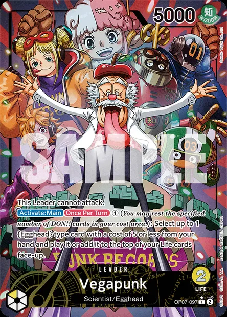 Vegapunk, One Piece card OP07-097 — 500 YEARS IN THE FUTURE set
