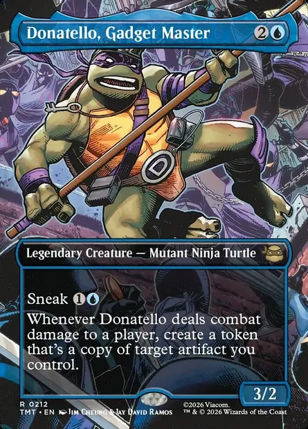 Donatello, Gadget Master, Magic card TMT 212 — Teenage Mutant Ninja Turtles set