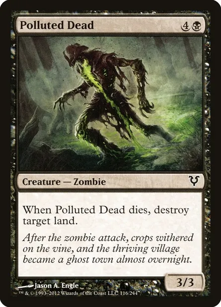 Polluted Dead, Magic card AVR 116 — Avacyn Restored set