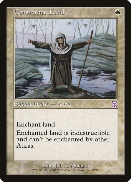 Consecrate Land, Magic card TSB 4 — Time Spiral Timeshifted set
