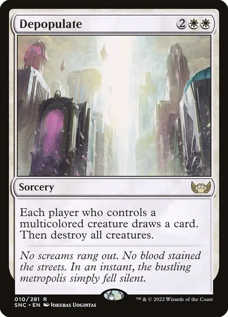 Depopulate, Magic card SNC 10 — Streets of New Capenna set