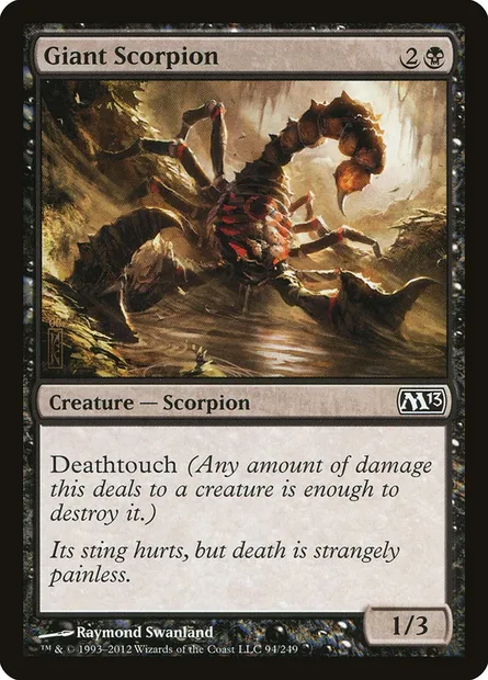 Giant Scorpion, Magic card M13 94 — Magic 2013 set