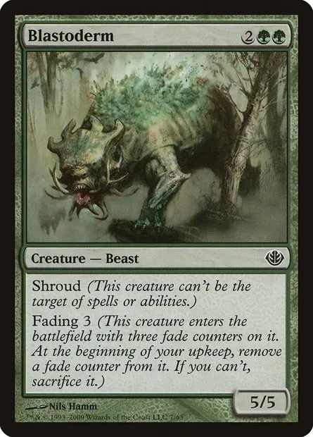 Blastoderme, carte Magic DDD 7 — extension Duel Decks: Garruk vs. Liliana
