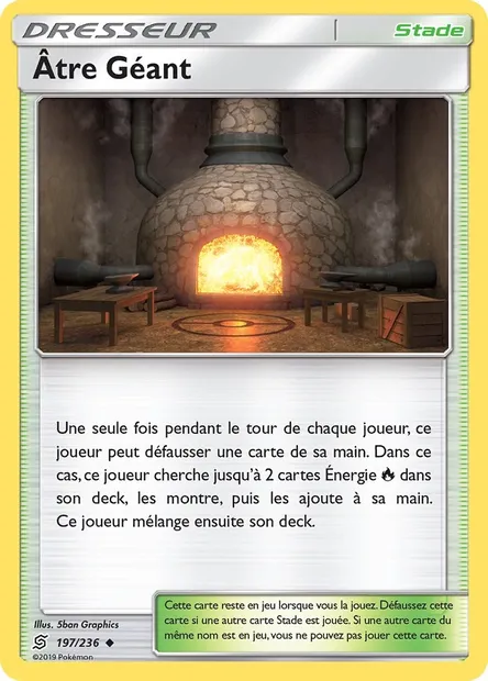 Âtre Géant, carte Pokémon UNM 197 — extension Harmonie des Esprits