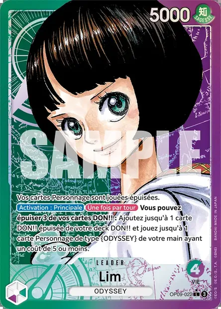 Lim, carte One Piece OP09-022 — extension LES NOUVEAUX EMPEREURS