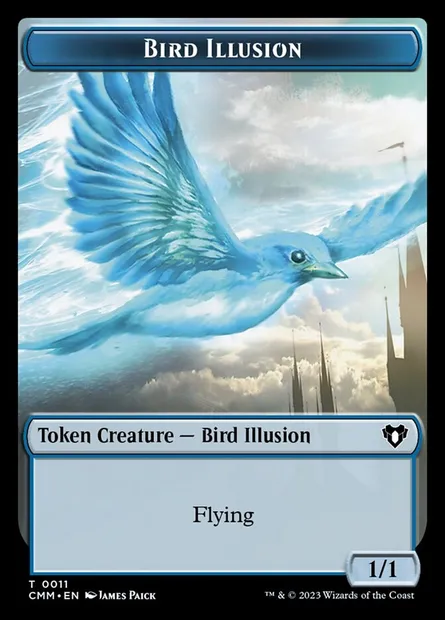 Bird Illusion, Magic card TCMM 11 — Commander Masters Tokens set