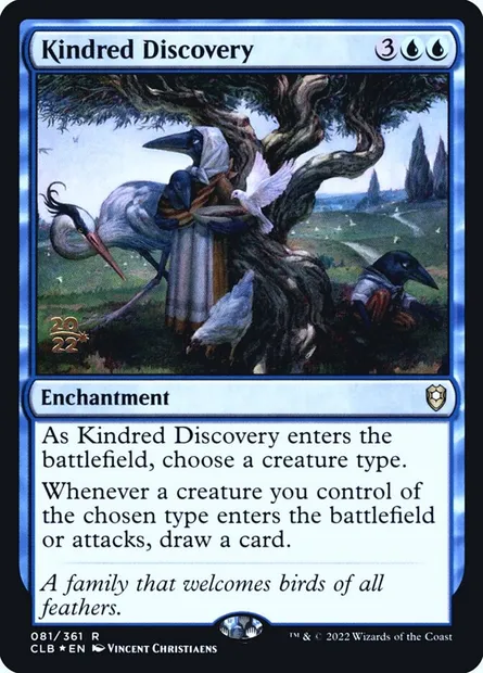 Kindred Discovery, Magic card PCLB 81s — Battle for Baldur's Gate Promos set