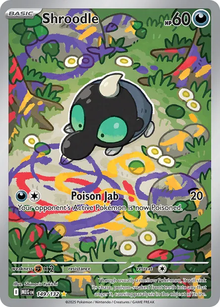 Shroodle, Pokémon card MEG 149 — Mega Evolution set