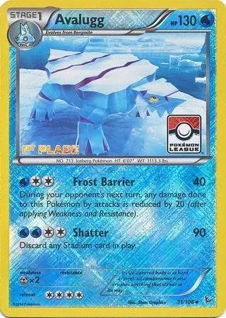 Avalugg, Pokémon card LGP 031 — League Promos set