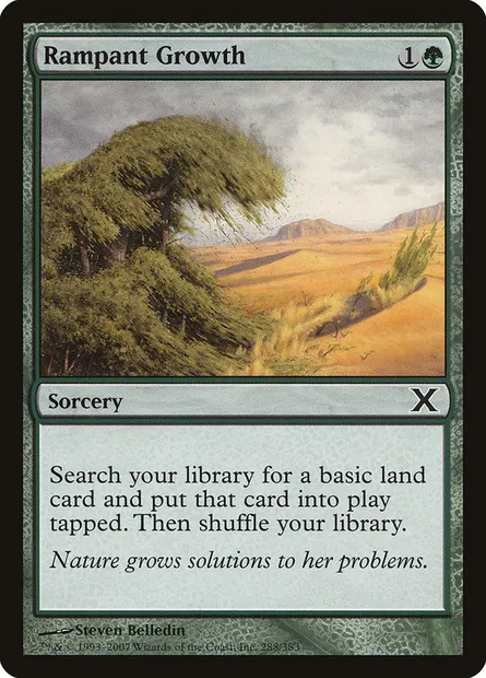 Rampant Growth, Magic card 10E 288 — Tenth Edition set