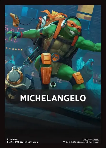 Michelangelo, Magic card FTMC 4 — Teenage Mutant Ninja Turtles Eternal Front Cards set