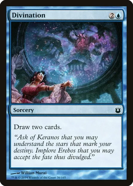 Divination, Magic card BNG 36 — Born of the Gods set