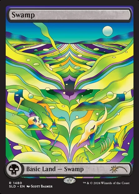 Marais, carte Magic SLD 1480 — extension Secret Lair Drop