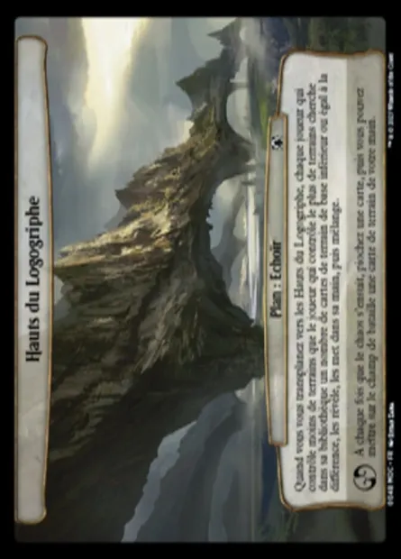 Hauts du Logogriphe, carte Magic MOC 48 — extension March of the Machine Commander