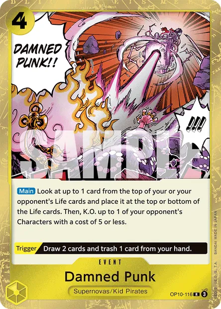 Damned Punk, One Piece card OP10-116 — ROYAL BLOOD set