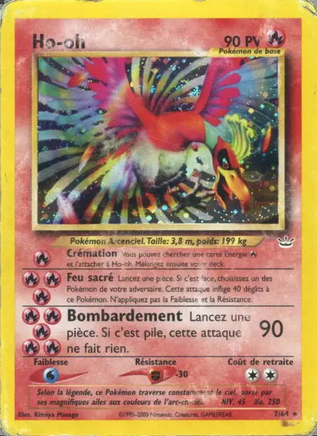 Ho-oh, carte Pokémon NR 7 — extension Neo Revelation
