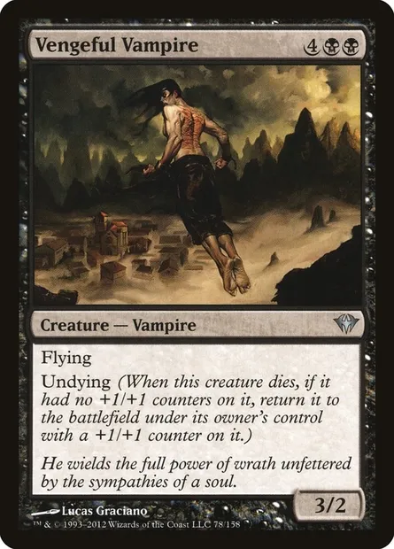 Vengeful Vampire, Magic card DKA 78 — Dark Ascension set