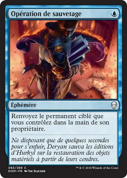 Opération de sauvetage, carte Magic DOM 63 — extension Dominaria