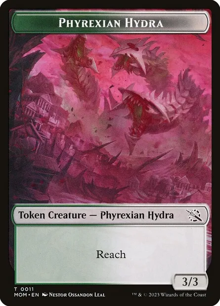 Phyrexian Hydra, Magic card TMOM 11 — March of the Machine Tokens set