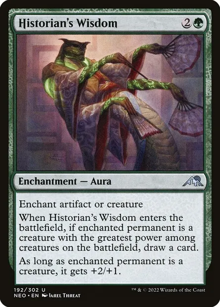 Historian's Wisdom, Magic card NEO 192 — Kamigawa: Neon Dynasty set