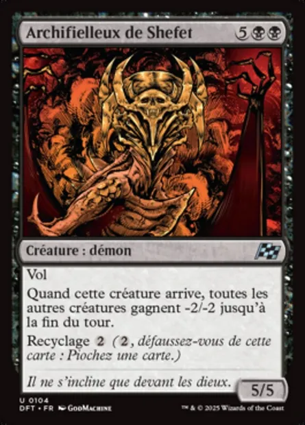 Archifielleux de Shefet, carte Magic DFT 104 — extension Aetherdrift