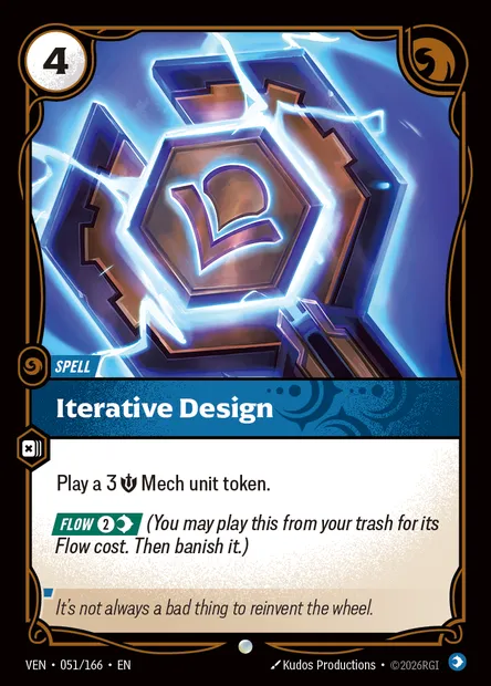 Iterative Design, carte Riftbound VEN 051 — extension Vendetta