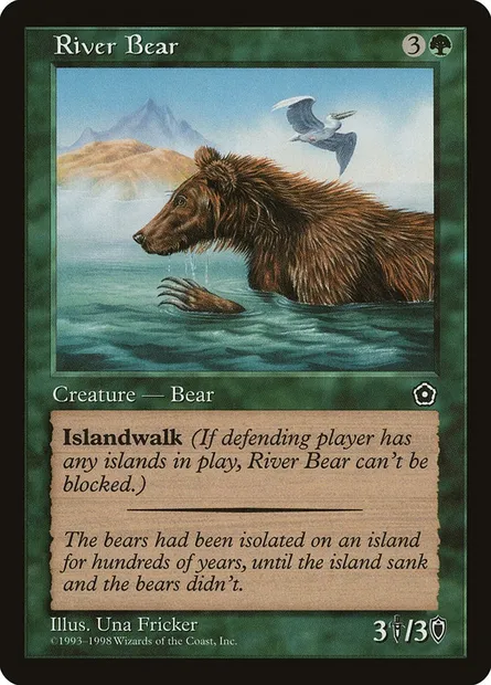 River Bear, Magic card P02 144 — Portal Second Age set