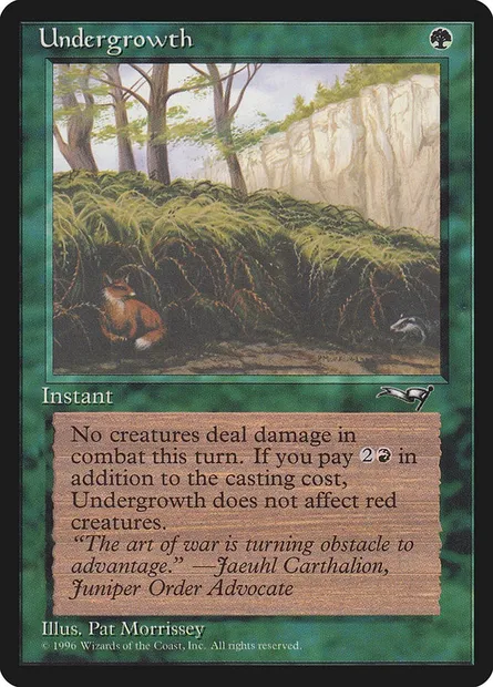 Undergrowth, Magic card ALL 102b — Alliances set