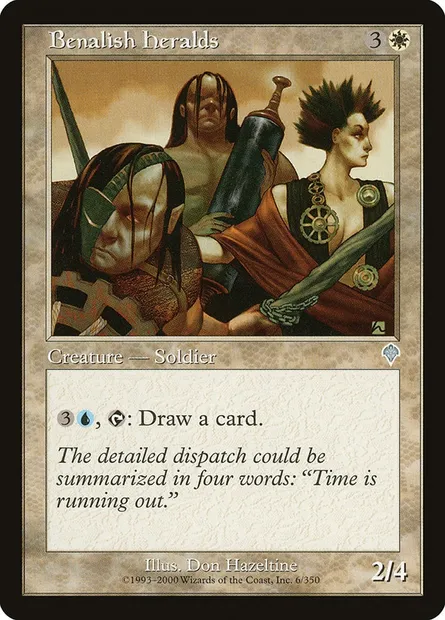 Benalish Heralds, Magic card INV 6 — Invasion set