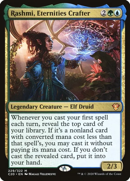 Rashmi, Eternities Crafter, Magic card C20 229 — Commander 2020 set