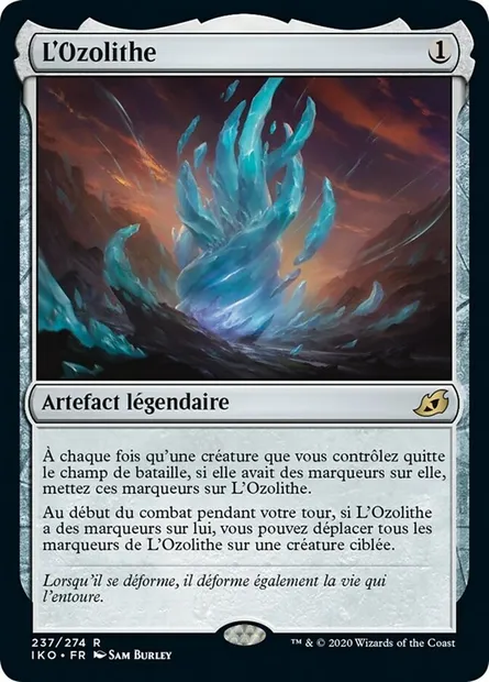 L'Ozolithe, carte Magic IKO 237 — extension Ikoria: Lair of Behemoths