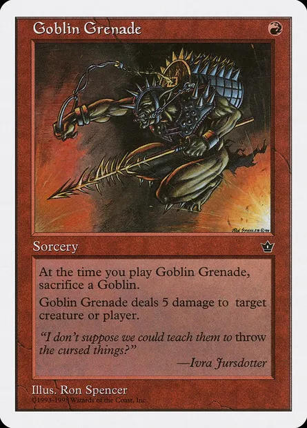 Grenade gobeline, carte Magic ATH 32 — extension Anthologies