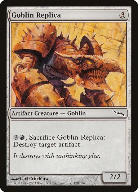 Goblin Replica, Magic card MRD 178 — Mirrodin set
