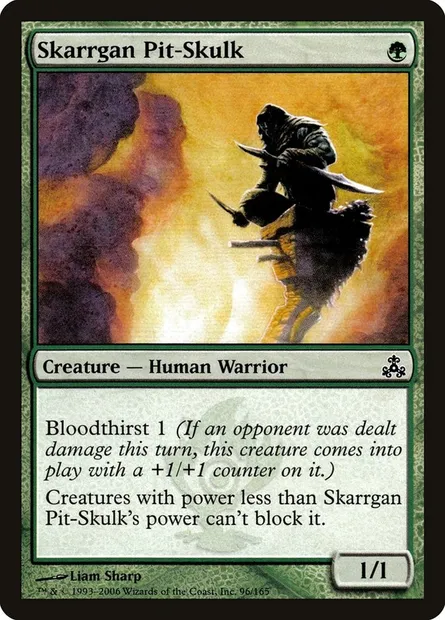 Skarrgan Pit-Skulk, Magic card GPT 96 — Guildpact set
