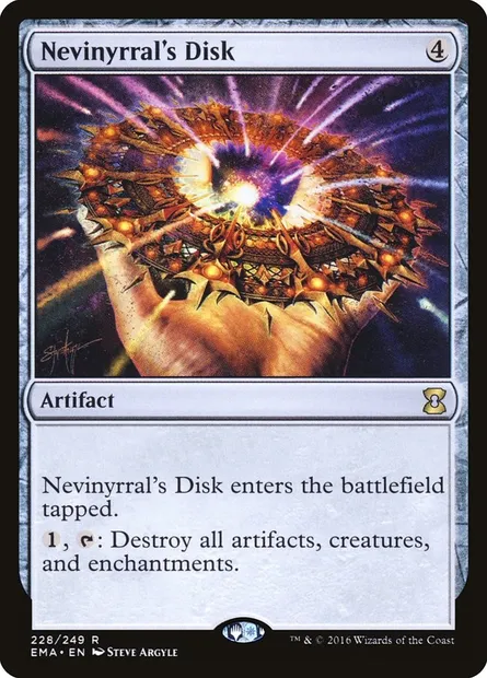 Nevinyrral's Disk, Magic card EMA 228 — Eternal Masters set