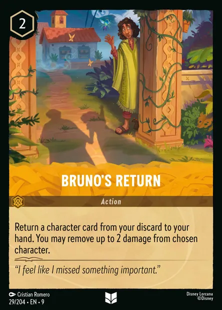 Bruno's Return, Disney Lorcana card CH9-029 — Fabled set