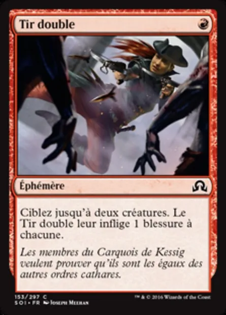 Tir double, carte Magic SOI 153 — extension Ténèbres sur Innistrad