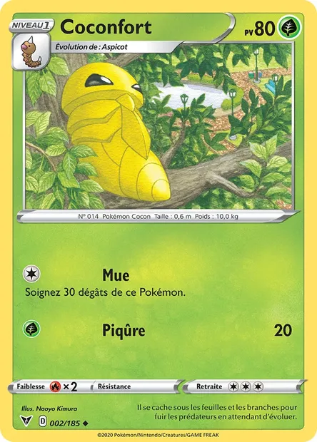 Coconfort, carte Pokémon VIV 2 — extension Voltage Éclatant