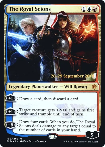 Les Scions royaux, carte Magic PELD 199s — extension Throne of Eldraine Promos