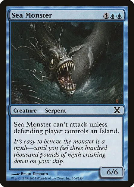 Sea Monster, Magic card 10E 106 — Tenth Edition set